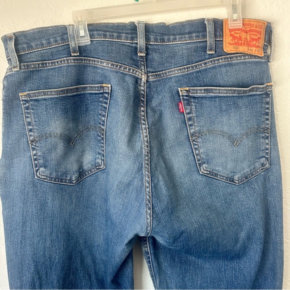 Levi’s 531 Athletic Slim Flex Mens Jean, Dark Blue 38 X 32 - Picture 3 of 10